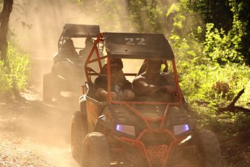 ATVs on trail at Coral Crater